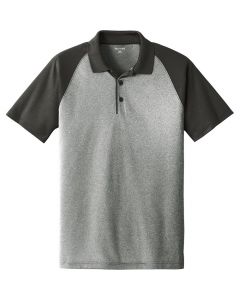 Raglan Heather Block Polo