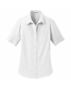 Ladies Short Sleeve Oxford