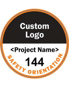 Custom-Logo Hard Hat Stickers - Qty 250